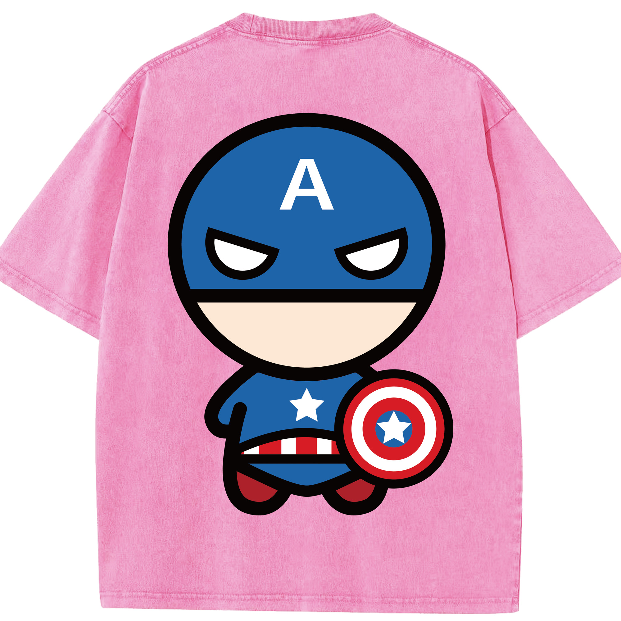 （画像用） アベンジャーズ The Avengers 綿100% ヴィンテージ風 半袖Tシャツ（背面プリント）
